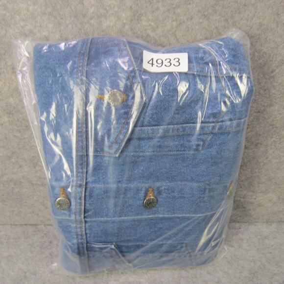 Harley-Davidson Buell Ride For Life Vest Mens Large Denim Leather Made in USA - Picture 9 of 9